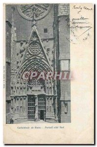 Old Postcard Cathedral of Rodez Portal south coast