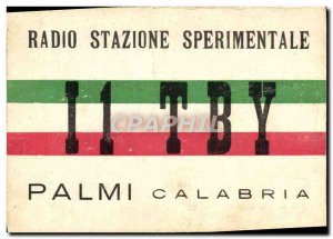 Postcard Old Telegraphie I1TBY Palmi Calabria