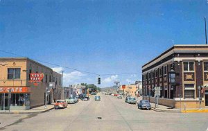 Main Street Red's Cafe Bank Clayton New Mexico postcard