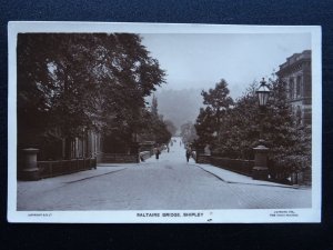 Yorkshire Bradford SHIPLEY Saltaire Bridge c1924 RP Postcard by Lilywhite Ltd