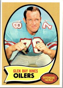 1970 Topps Football Card Glen Ray Hines Houston Oilers sk21499