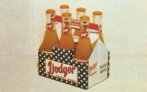 DODGER BEVERAGES IOWA DEXTER PRESS ADVERTISING POSTCARD (c.1960s)