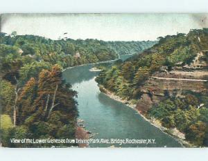 Divided-Back LOWER GENESEE RIVER FROM DRIVING PARK AVENUE Rochester NY p1939