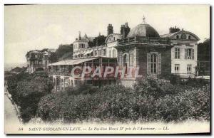 Postcard Old Saint Germain En Laye Pavillon Henri IV took the & # 39Ascenseur