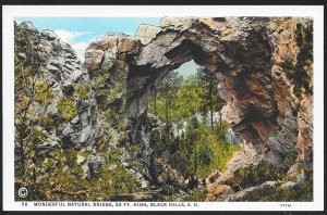 Natural Rock Bridge Black Hills South Dakota Unused c1920s