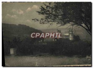 Old Postcard The ruins of Castle Rock overlooking the Sioule