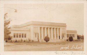 J81/ Fallon Nevada RPPC Postcard c1930s High School Building 239