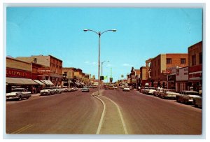 c1960's Main Street And Business Section Cars Lamar Colorado CO Postcard