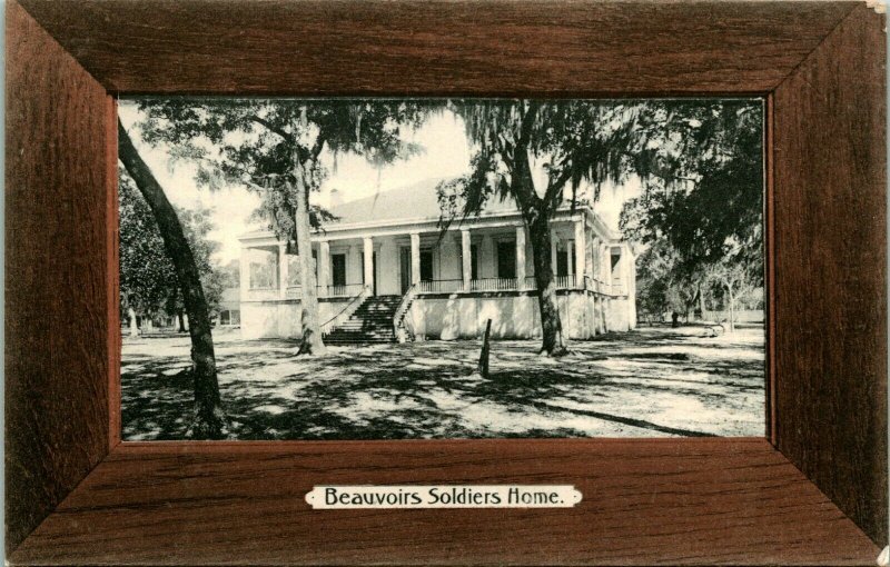 Vtg Postcard c 1908 Biloxi Mississippi Beauvoirs Soldiers Home - Rotograph Co