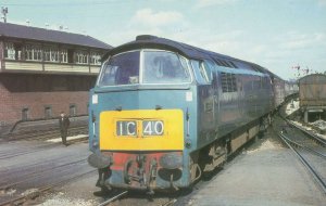 Class 52 Western Train D1095 Trerulefoot Railway Station Postcard
