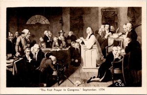 HIstory The First Prayer In Congress 1774 Carpenter's Hall Washington DC...
