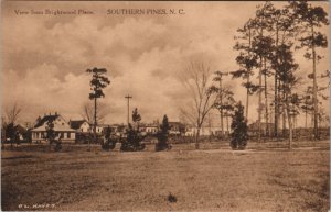 Southern Pines North Carolina View from Brightwood Places CL Hayes Postcard X2