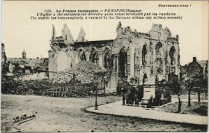 CPA Guerre Militaire PÉRONNE Église détruite (808400)