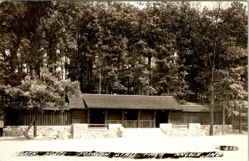 RPPC Pokagon State Park Bath House Angola Indiana   - A18 