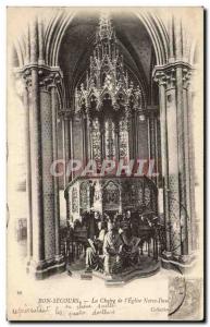 Old Postcard Bon Secours The Chair of I & # 39Eglise Notre Dame