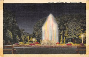 Vanderveer Park Fountain Davenport, Iowa  