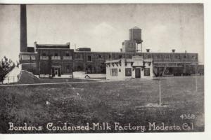 CA  MODESTO  BORDENs CONDENSED MILK FACTORY postcard