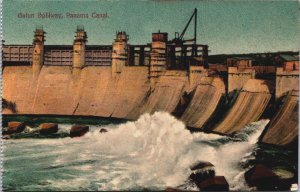 Panama Gatun Spillway Panama Canal Vintage Postcard C099