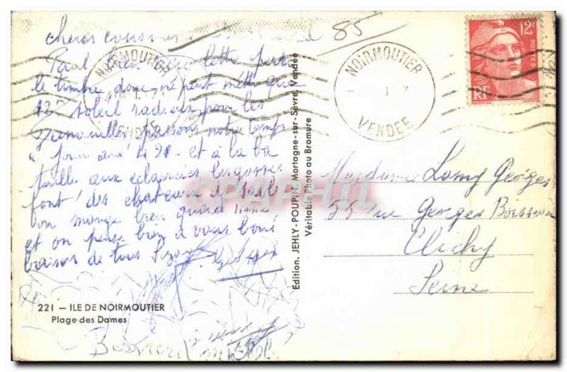 Old Postcard Noirmoutier