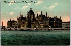 Parliament Building Budapest Hungary Government Office Postcard