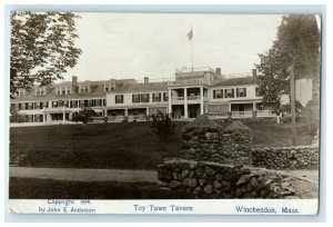 1915 The Toy Town Tavern Winchendon Massachusetts MA RPPC Photo Antique Postcard
