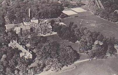 New York Niagara Falls Air View of Deveaux School Albertype