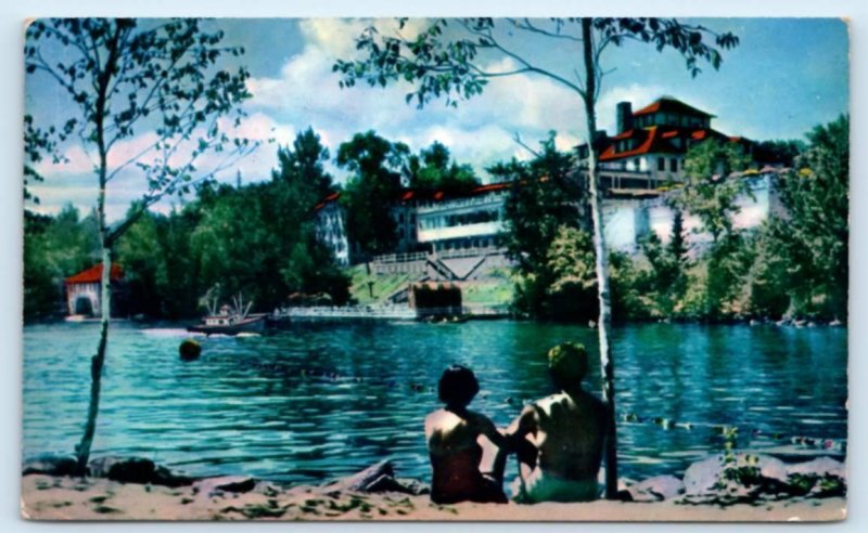 WHITE MOUNTAINS, NH New Hampshire ~ LAKE TARLETON CLUB c1950s Postcard