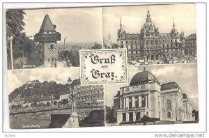 RP, Card With 4 Views Plus A Pop-up With 7 Small Views, Gruss Aus Graz, Austr...