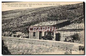 Old Postcard Hunting Mont Ventoux Halt Make Grave of hunting