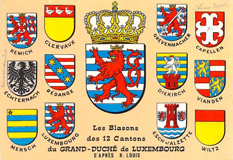 Les Blasons - Grand Duche de Luxembourg