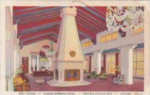 Illinois Chicago West Lounge Edgewater Beach Hotel