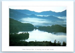 Nikko National Park A morning view of Lake Yunoko JAPAN 4x6 Postcard