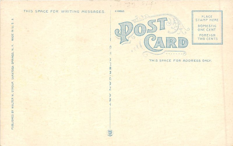 Saratoga Springs New York 1920s Postcard Skidmore School Of Art