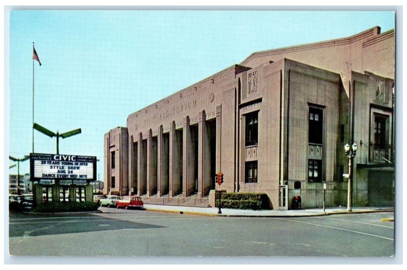 c1960s Civic Auditorium Civic Auditorium Scene Grand Rapids Michigan MI Postcard