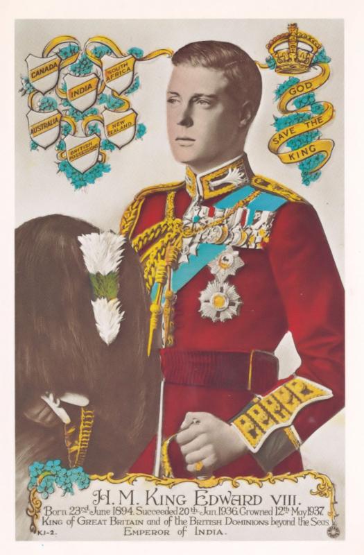 King Edward VIII Jacket New Zealand Tampex 1986 Exhibition Postcard