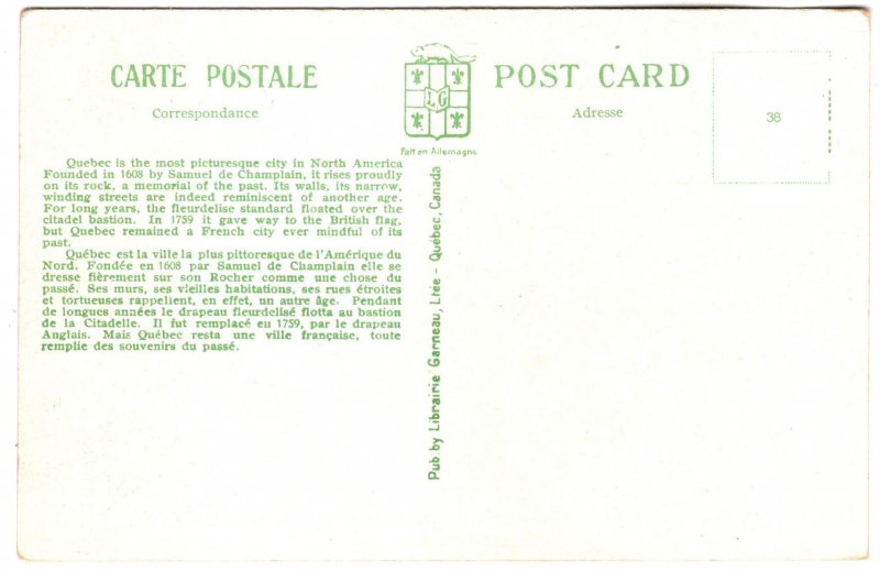 From the River, Quebec City,