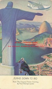 Advertising Card, Paul George Lawler, Flying Down to Rio, Poster Art