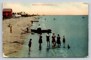 1911  Beach At Keansburg  New Jersey   Postcard