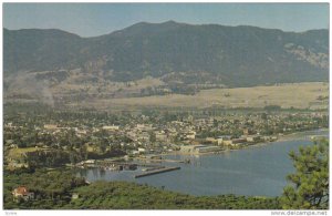 View of an apple orchard, Penticton, British Columbia, Canada, 40-60s