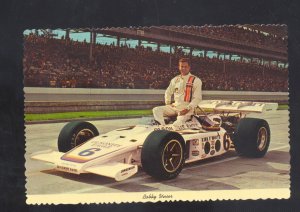 INDIANAPOLIS 500 RACE CAR BOBBY UNSER 1972 OFFENHAUSER OLSONITE EAGLE POSTCARD