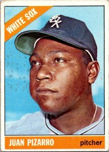 1966 Topps Baseball Card Juan Pizarro Chicago White Sox sk1967