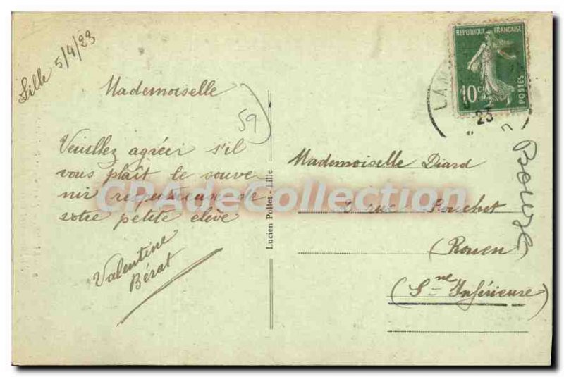 Postcard Old Lille Reason Du Petit Quinquin