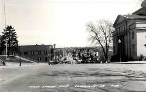 Cherokee IA Main St. East Real Photo Postcard