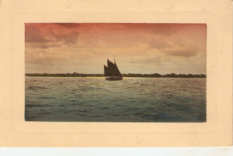 Fishing Boats Group of three (3) nice  vintage postcards