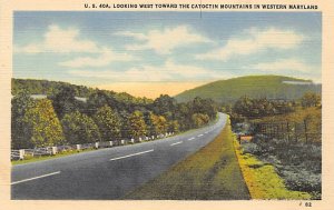 U. S. 40A Looking West between Frederick and Hagerstown - Frederick, Maryland...