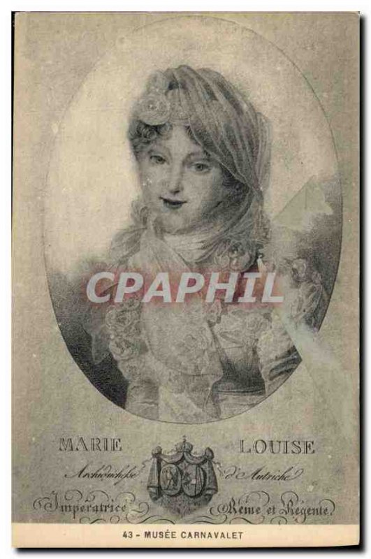 Old Postcard Musee Carnavalet Marie Louise