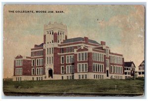 Moose Jaw Saskatchewan Canada Postcard The Collegiate Building c1910