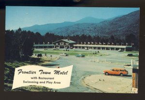 Lake George, New York/NY Postcard, Frontier Town Motel, Route 9, 1950''s Cars