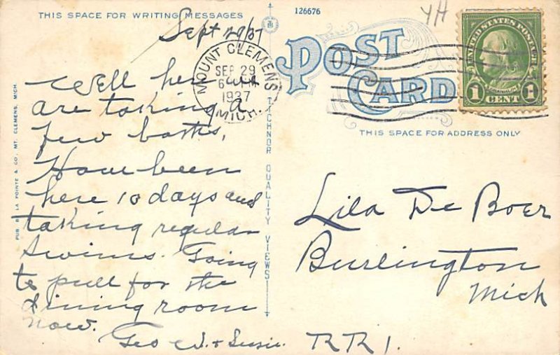 Riverside Hotel Mt. Clemens, Michigan MI  