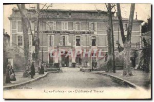 Old Postcard Aix en Provence Spa Establishment